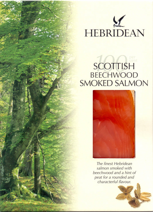 ビーチウッド(燻材:ブナ)スモークアトランティックサーモン/125g