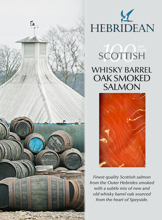 ウィスキー風(燻材:ウィスキーの樫樽) スモークアトランティックサーモン/125g